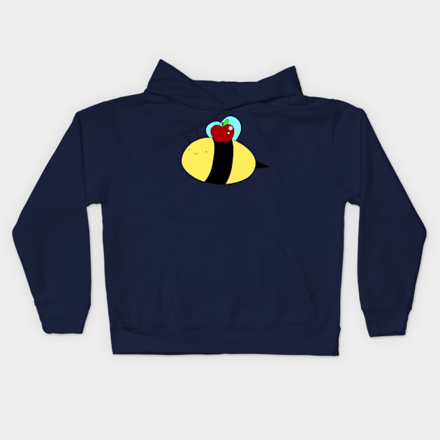 Bee and Apple Kids Hoodie by saradaboru